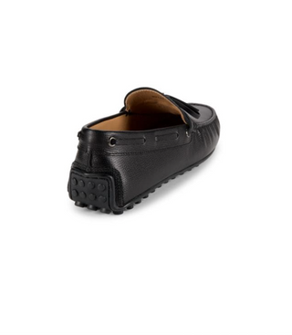 Tods Pebbled Leather Laccetto Driver Shoes