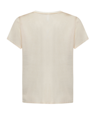 Tom Ford Fine-Knit Crew-Neck T-shirt in Ecru
