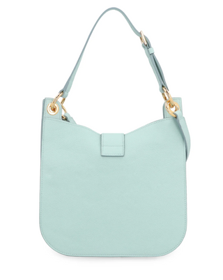 Tom Ford Pebbled Leather T-Bar Crossbody Bag Light Blue