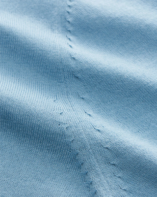 Tom Ford Cotton Knit Short-Sleeve Polo Shirt Light Blue