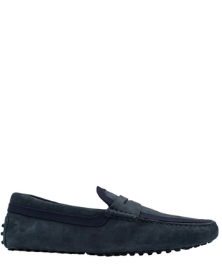 AccessXPrive Navy Suede Gommino Driving Shoes