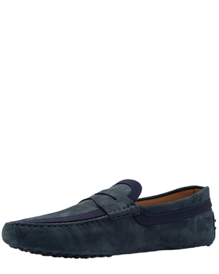 AccessXPrive Navy Suede Gommino Driving Shoes