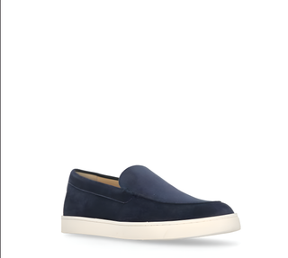 Brunello Cucinelli Mens Slip On Loafers in Navy