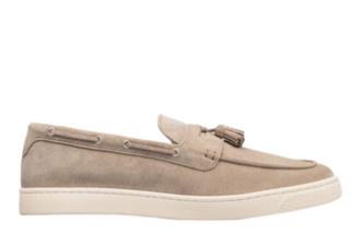 Brunello Cucinelli Suede Tassel Loafers with Casual Sole