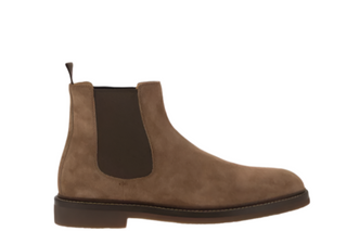 Brunello Cucinelli Suede Chelsea Boots Chestnut