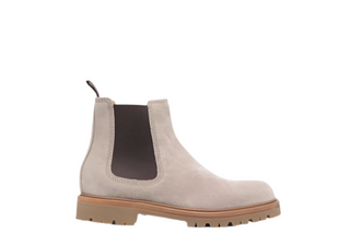 Brunello Cucinelli Suede Chelsea Boots with Lug Sole