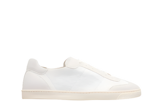 Brunello Cucinelli Brunello Cucinelli Panelled Leather and Suede Low-Top Sneakers