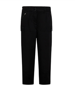 Tom Ford Cotton Cropped Cargo Trousers Black