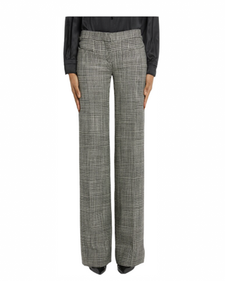Tom Ford Glen Plaid Wide-Leg Trousers