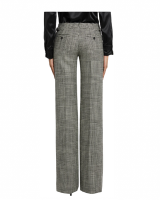 Tom Ford Glen Plaid Wide-Leg Trousers