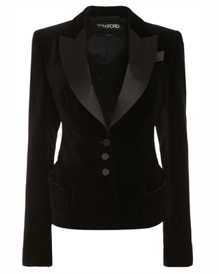 Tom Ford Velvet Shawl Lapel Three-Button Tuxedo Jacket