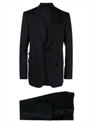 Tom Ford Peaked Lapels Tailored Suit in Navy