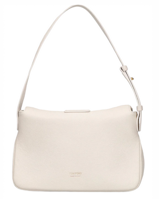 Tom Ford Grained Leather TF Logo Flap Shoulder Bag