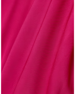 Tom Ford Draped Jersey Ruched V-Neck Blouse Pink