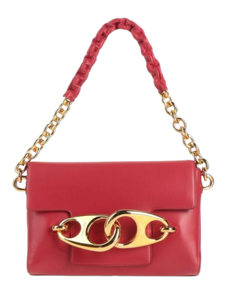 Tom Ford Leather Braided Chain Interlocking Hardware Shoulder Bag