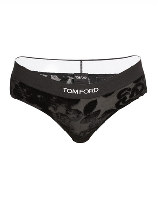 Tom Ford Velvet Floral Sheer Knickers