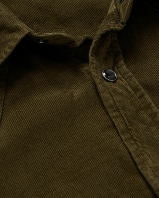 Tom Ford Corduroy Western Shirt Olive Green