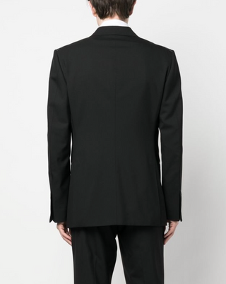 Tom Ford Tom Ford Lana Wool Satin Peak Lapel Tuxedo Suit Black