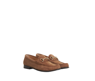 Brunello Cucinelli Mens Horsebit Warm Brown Loafers