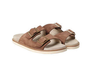Brunello Cucinelli Mens Sandles With Buckles In Nut