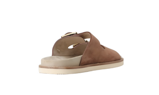 Brunello Cucinelli Mens Sandles With Buckles In Nut