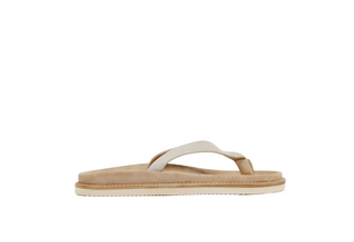 Brunello Cucinelli Mens Suede Flip Flops In Limestone