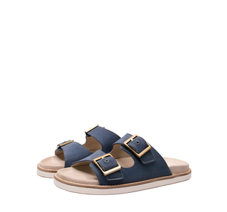 Brunello Cucinelli Mens Sandals In Blue Denim