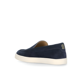 Brunello Cucinelli Mens Slip On Loafers in Navy