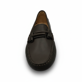 Tods Leather Gommino Loafers in Mud