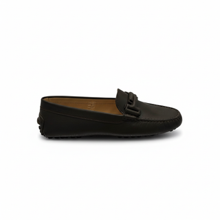 Tods Leather Gommino Loafers in Mud