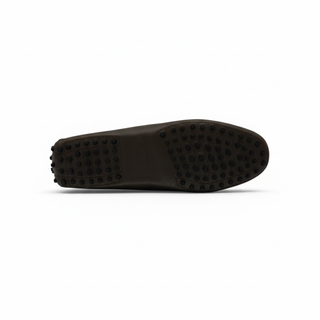 Tods Leather Gommino Loafers in Mud