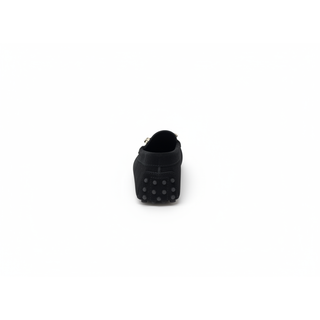 Tods Women's Pebbled Leather Loafers in Black