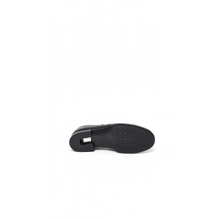 Tods Leather Penny Loafers with Gathered Toe Black