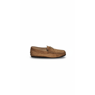Tods Smooth Leather Penny Loafers in Brown