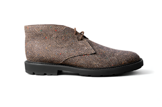 Tod's Brown Multi Tweed Chukka Boot