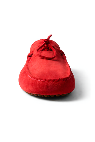 Tod’s Red Suede Driving Loafer