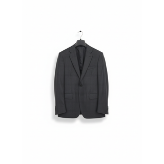 Tom Ford Checked Wool Blend Single-Breasted Grey Suit