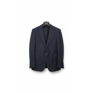 Tom Ford Fine Wool Single-Breasted Two-Piece Navy Suit