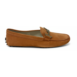 Tods Leather Gommino Loafers in Orange