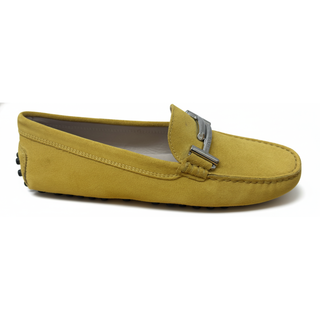 Tods Leather Gommino Loafers in Amber