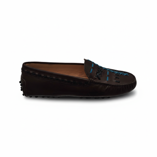 Tods Brown Leather Gommino Driving Loafers
