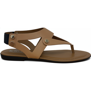 Tods Women's Leather Strappy Sandals in Light Brown