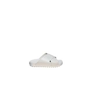 Tods Leather Gommino Criss-Cross Slide Sandals White