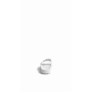 Tods Leather Gommino Criss-Cross Slide Sandals White