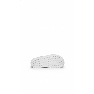 Tods Leather Gommino Criss-Cross Slide Sandals White