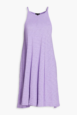 ATM ANTHONY THOMAS MELILLO SLUB COTTON-JERSEY MINI DRESS - Size S