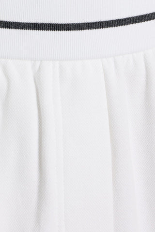BRUNELLO CUCINELLI COTTON-BLEND PIQU SHORTS - Size S