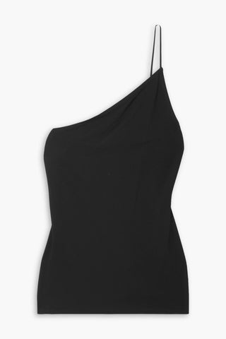 NILI LOTAN CHARLEY ONE-SHOULDER STRETCH-JERSEY TOP - Size L