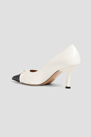 MALONE SOULIERS BEATRIX 70 BOW-DETAILED LEATHER PUMPS - Size 39