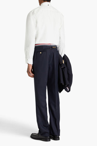 THOM BROWNE WOOL-TWILL PANTS - Size 2